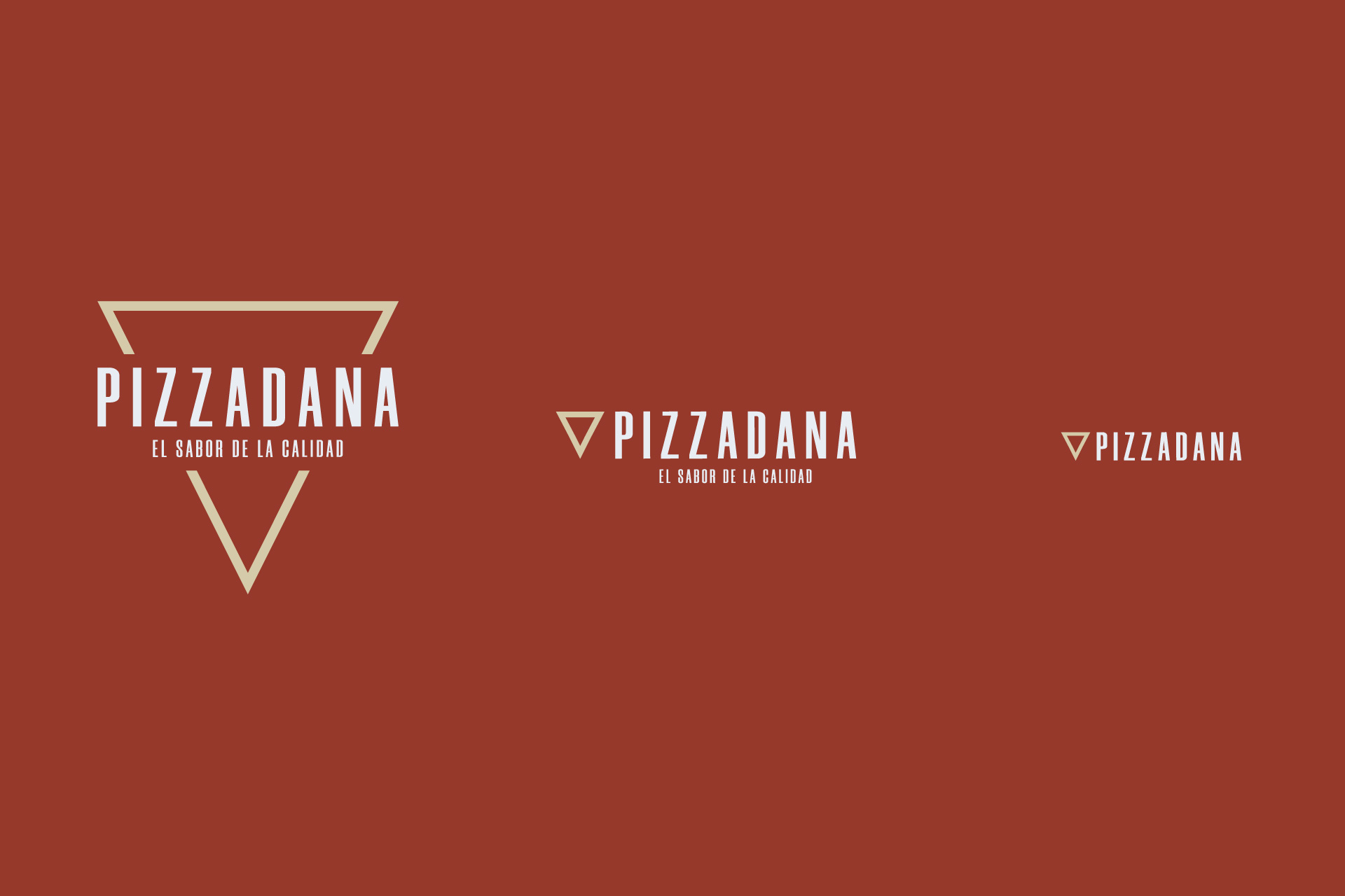 Versiones del Logotipo de Pizzadana