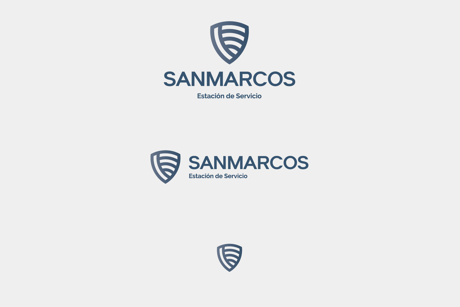 Versiones del logotipo. proyecto de Branding. San Marcos Valcarce
